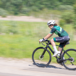 Thizirie sur son vélo, lors d"un stage d'entrainement